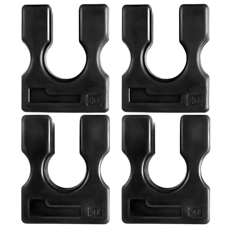 French Fitness 4-Piece Weight Stack Plate Adapter Set (22.5 lb + 25 lb) (New)
