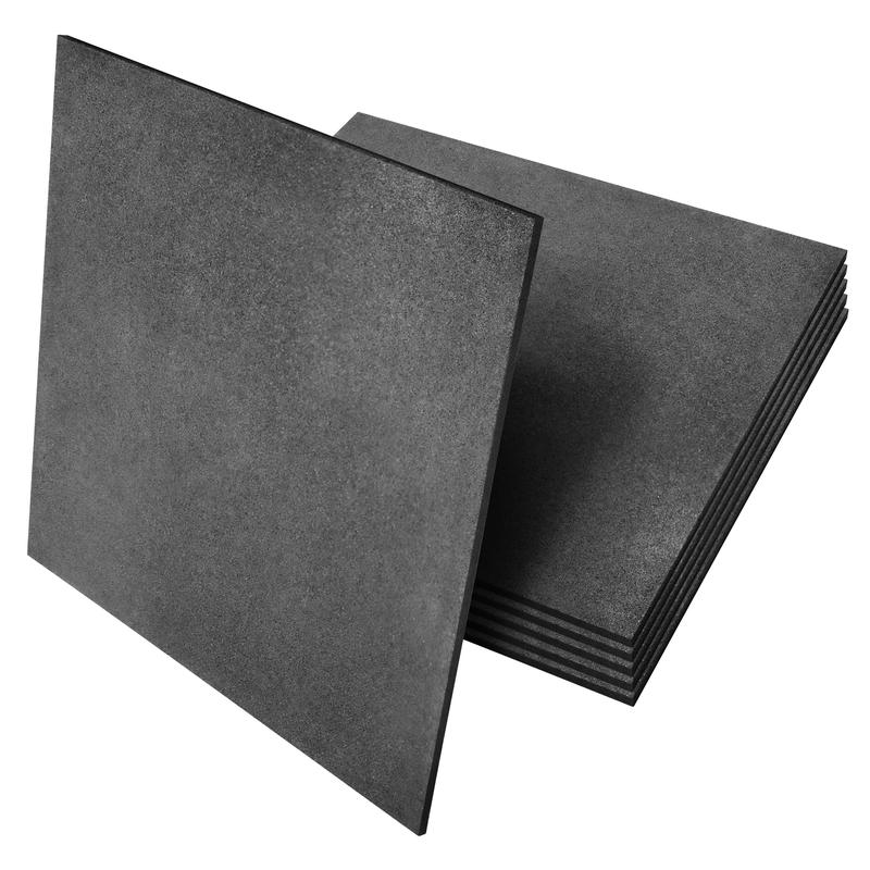 Square Rubber Floor Tiles (6pc) 2\' x 2\'