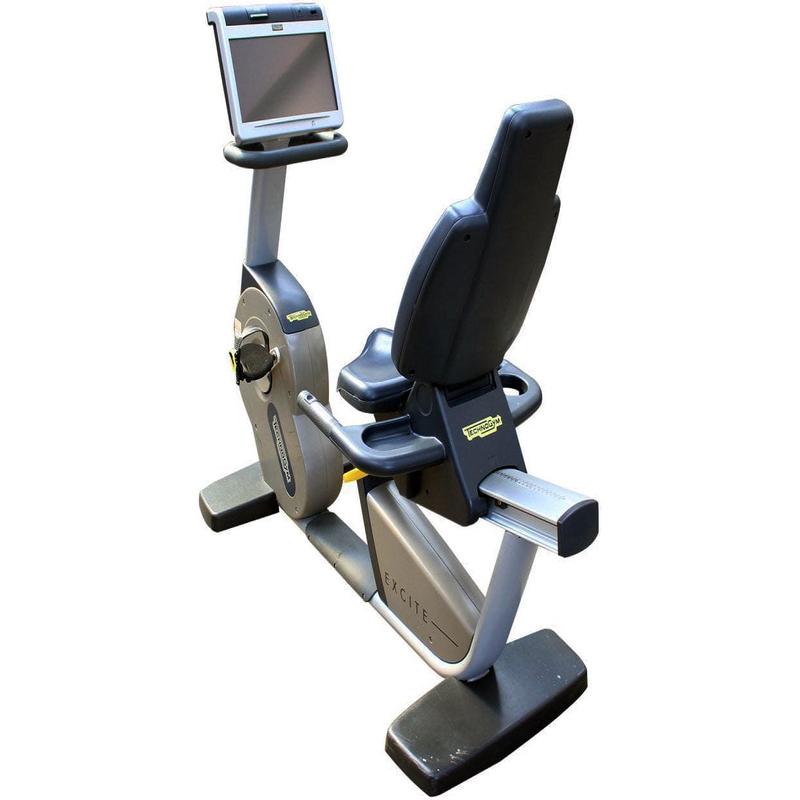 Used Technogym Excite Recline 700 Recumbent Bike with VisioWeb Display